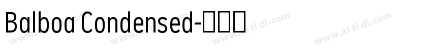 Balboa Condensed字体转换 Balboa Condensed字体转换